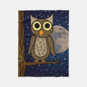 Couverture Polaire Oiseau de nuit