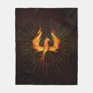Couverture Polaire Oiseau de Phoenix du feu
