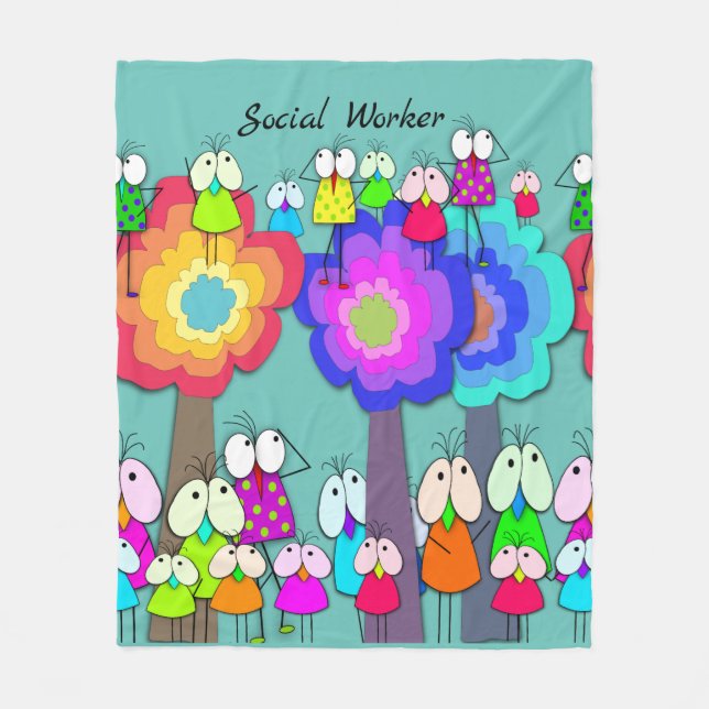 Couverture Polaire Oiseaux lunaires des travailleurs sociaux   (Devant)