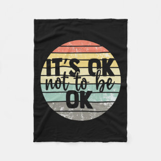 Couverture Polaire Ok Ne Pas Être Ok Sensibilisation Vintage À La San