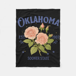 Couverture Polaire Oklahoma State Traveling Lover Hometown Trip Souve