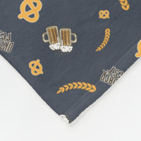 Oktoberfest Pretzel Beer Festival Motif Bleu