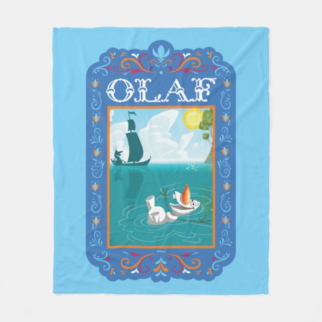 Couverture Polaire  Olaf| Flotter dans l'eau (Devant)
