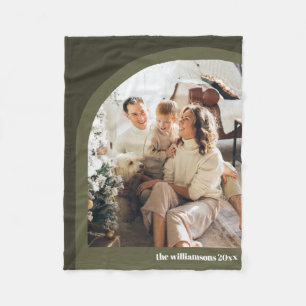 Couverture Polaire Olive Green Arc moderne deux photo verticale