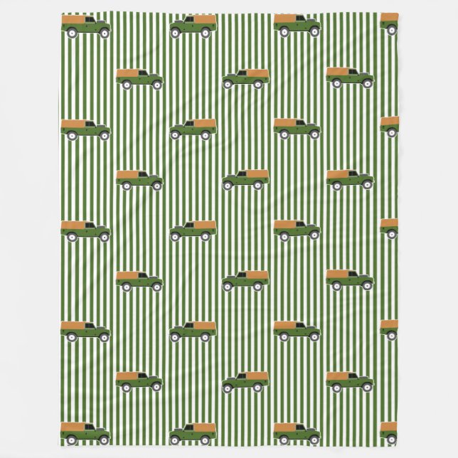 Couverture Polaire Olive Green Série 3 Land Rover (Devant)
