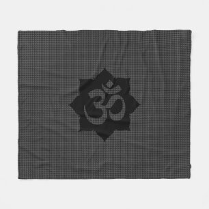 Couverture Polaire OM Lotus Spiritualité Yoga en fibre de carbone