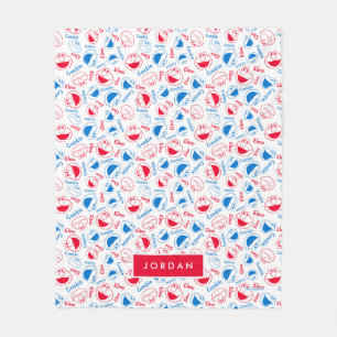 Couverture Polaire Om Nom Nom Nom Motif BD   Ajouter Votre Nom