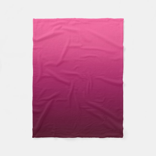 Couverture Polaire Ombre se fanent fuchsia de | (Devant)