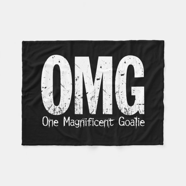 Couverture Polaire OMG : Un gardien de but magnifique (football) (Devant (Horizontal))