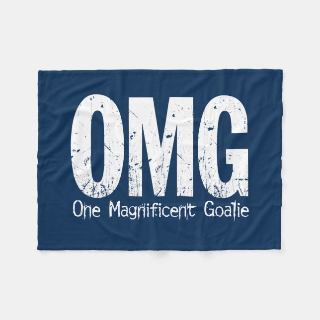 Couverture Polaire OMG : Un gardien de but magnifique (le football) (Devant (Horizontal))
