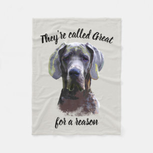 Couverture Polaire On les appelle Great pour une raison, Dane Dog Pet