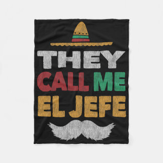 Couverture Polaire On M'Appelle El Jefe Fiesta Casquette du Parti Mex