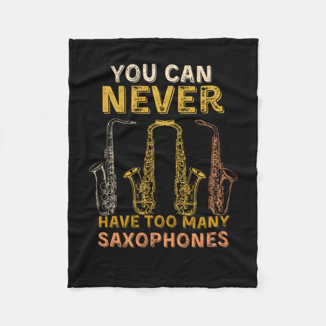 Couverture Polaire On ne peut jamais avoir trop de saxophones (Devant)