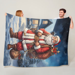 Couverture Polaire Oncle Père Noël
