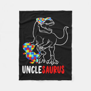 Couverture Polaire Oncle T Rex Dinosaure Autisme Sensibilisation Oncl