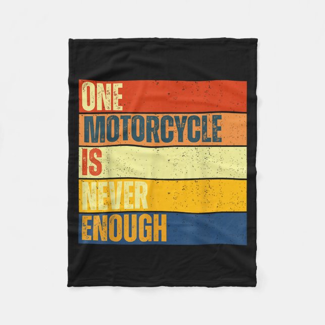 Couverture Polaire One Motorcycle Is Never Enough  (Devant)