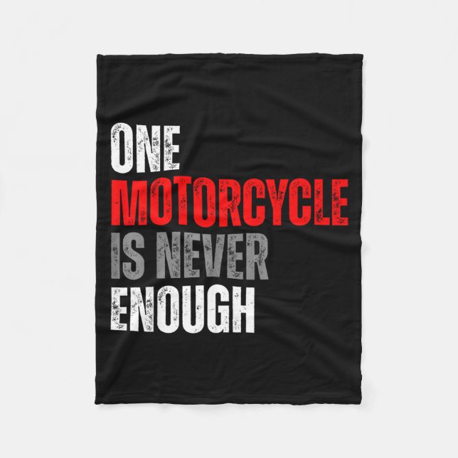Couverture Polaire One Motorcycle Is Never Enough Funny Biker Quote F (Devant)