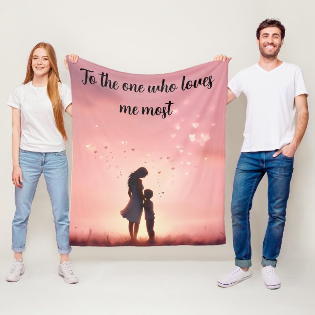 Couverture Polaire One Who Loves Me Most (En situation)