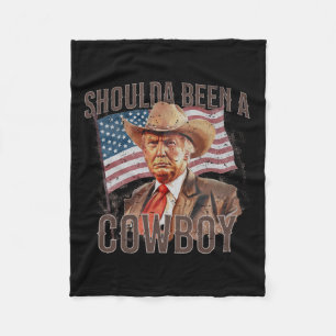 Couverture Polaire Ont Été Un Cow-boy Trump 2024 4 juillet Drapeau Us