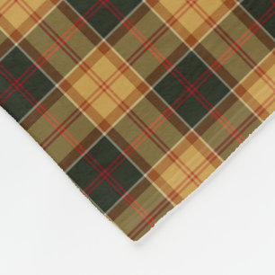 Couverture Polaire Or et plaid rustique de Forest Green