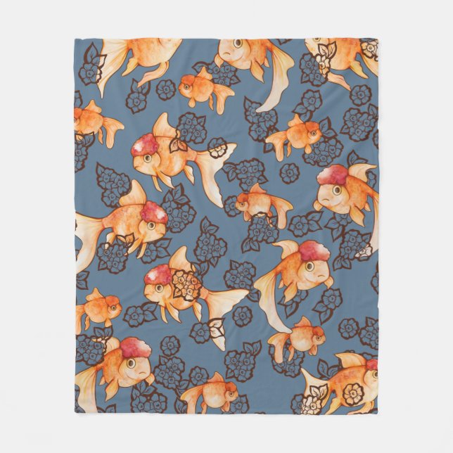 Couverture Polaire Oranda Goldfish (Devant)
