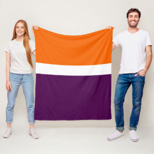 Couverture Polaire Orange blanc violet couleur pâle Conception des bl