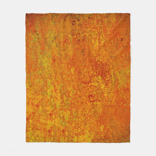 Couverture Polaire Orange jaune grunge fond abstrait, art, backgr (Devant)
