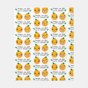 COUVERTURE POLAIRE ORANGE QUOTE