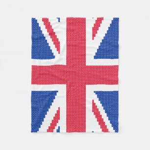 Couverture Polaire Original cross-stitch design Union Jack