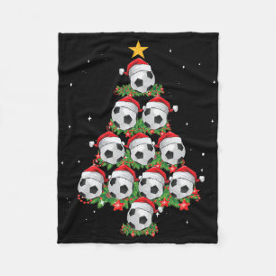 Couverture Polaire Ornements de sapin de Noël Soccer Bylls Sports Foo