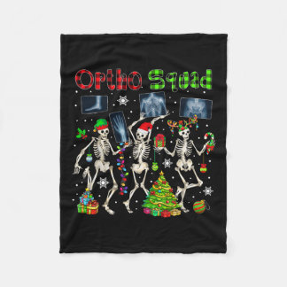 Couverture Polaire Ortho Squad Xmas Trois Père Noël Reindeer Elf X-ra