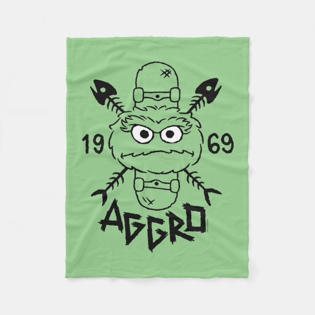 Couverture Polaire Oscar the Grouch Skate Logo - Aggro 1969 (Devant)