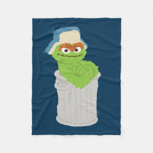 Couverture Polaire Oscar the Grouch Trash Can Lean