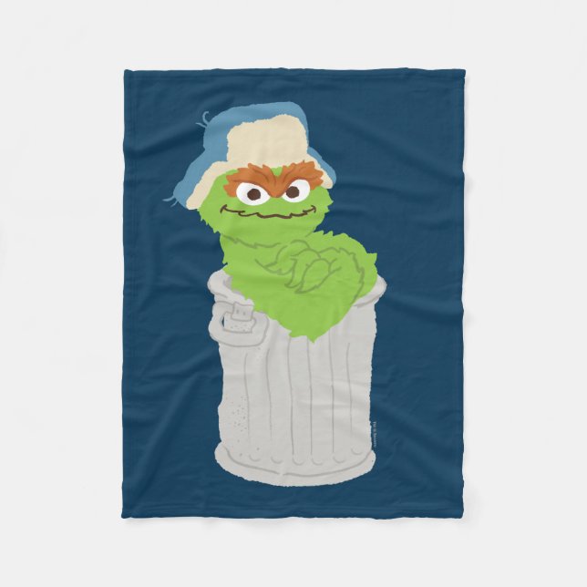 Couverture Polaire Oscar the Grouch Trash Can Lean (Devant)
