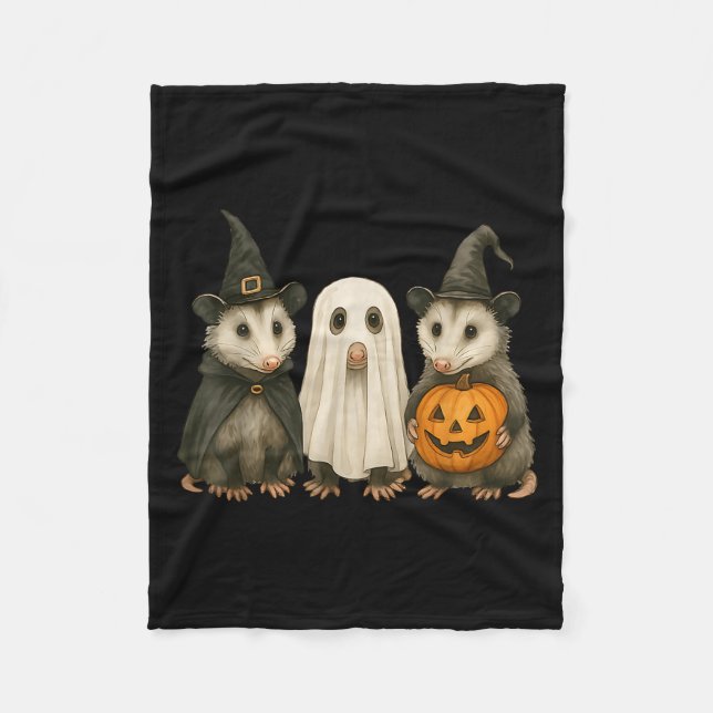 Couverture Polaire Ossum Halloween Ssum Witch Ghost Pumpkin  (Devant)