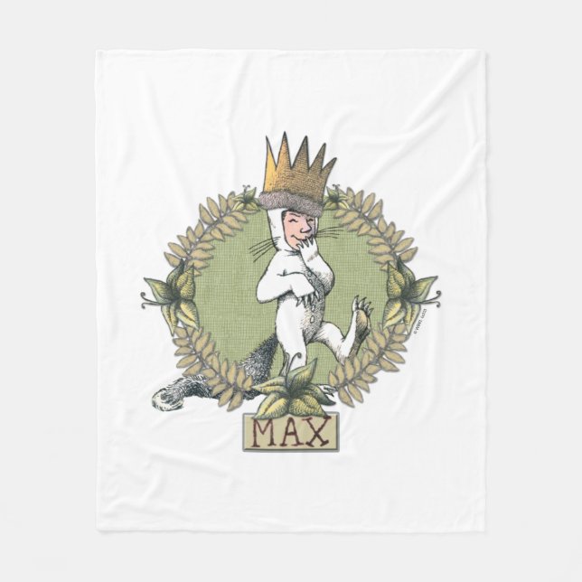 Couverture Polaire Où sont les monstres ? | Badge Max (Devant)
