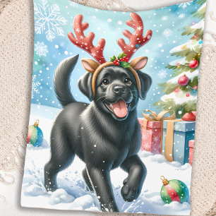 Couverture Polaire Oubliez-moi le noeud - Black Labrador