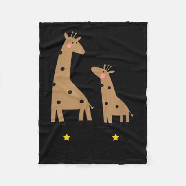 Couverture Polaire Our First Father's Day 2026, Funny Giraffe Gift Da (Devant)