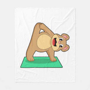 Couverture Polaire Ours au Yoga Fitness