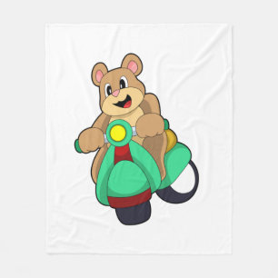 Couverture Polaire Ours comme Biker avec Scooter.PNG