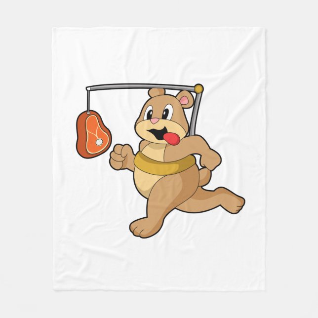Couverture Polaire Ours comme coureur (Devant)