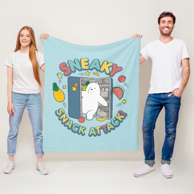 Couverture Polaire Ours De Glace - Attaque Snack Sneaky! (En situation)
