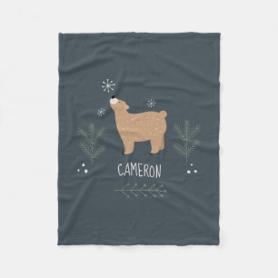 Couverture Polaire Ours endormi