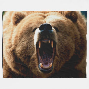 COUVERTURE POLAIRE OURS GRIS