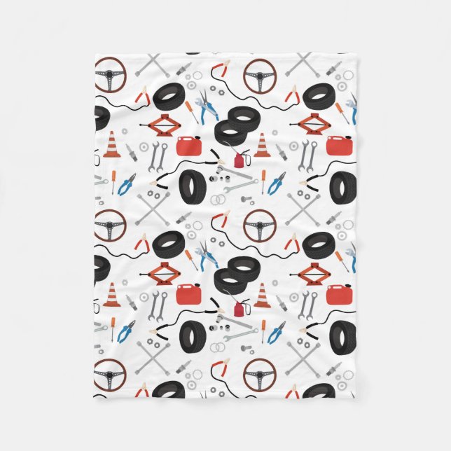 Couverture Polaire Outils Automobile Mécanique (Devant)