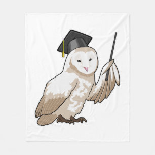 Couverture Polaire Owl as Teacher with Pointer
