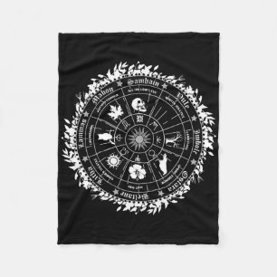 Couverture Polaire Pagan Roue De L'Année Sorcière Wicca Joyeux Ostara