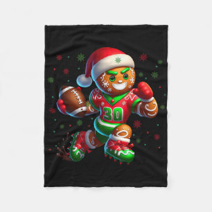 Couverture Polaire Pain d'épices Football Design Fun Holiday