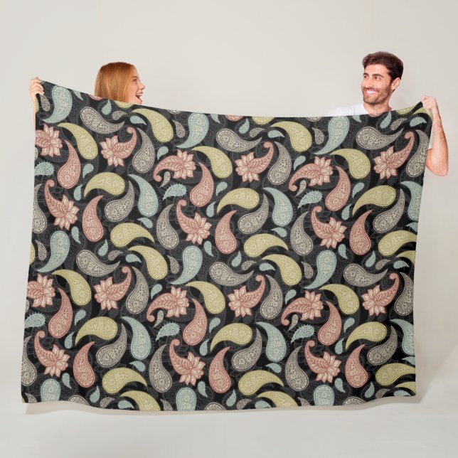 Couverture Polaire Paisley Pattern  (En situation)