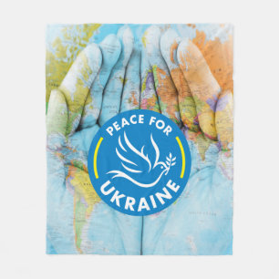 Couverture Polaire Paix pour l'Ukraine